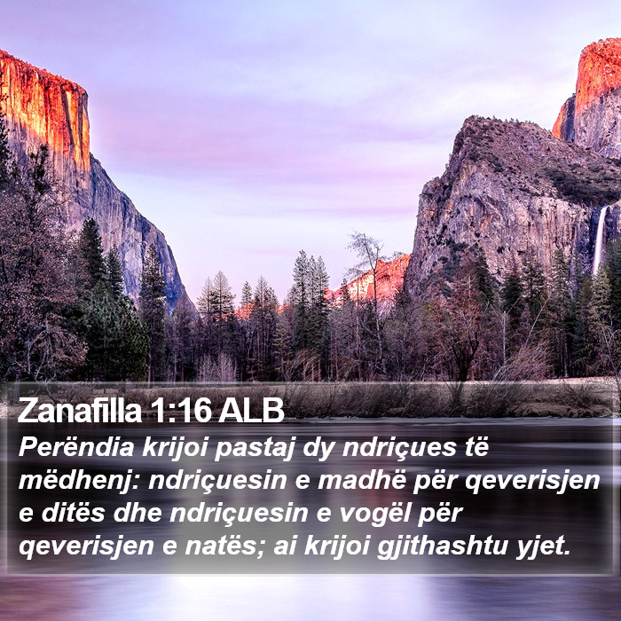 Zanafilla 1:16 ALB Bible Study