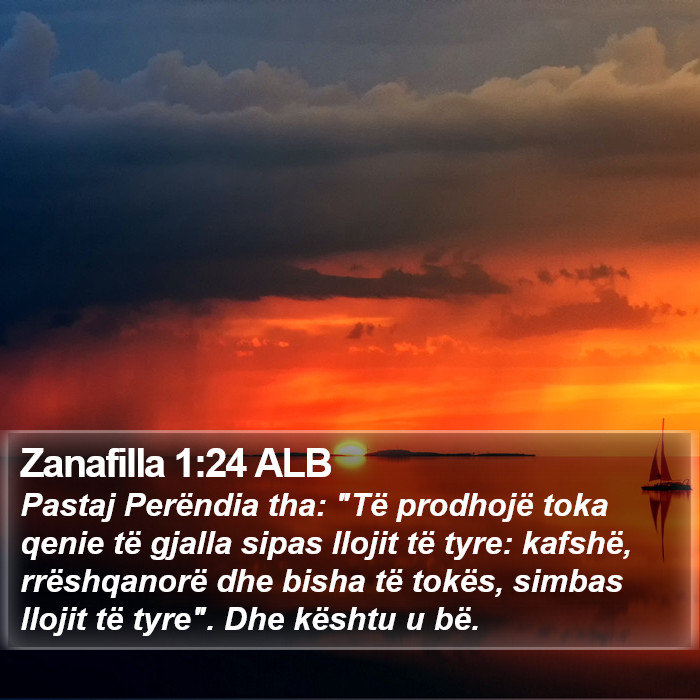 Zanafilla 1:24 ALB Bible Study