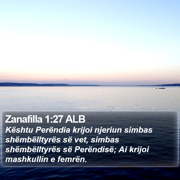 Zanafilla 1:27 ALB Bible Study