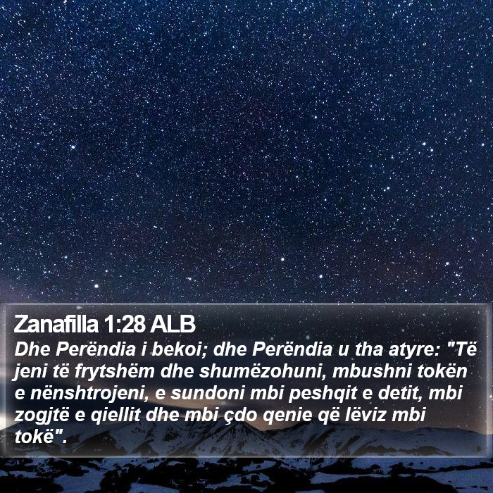 Zanafilla 1:28 ALB Bible Study