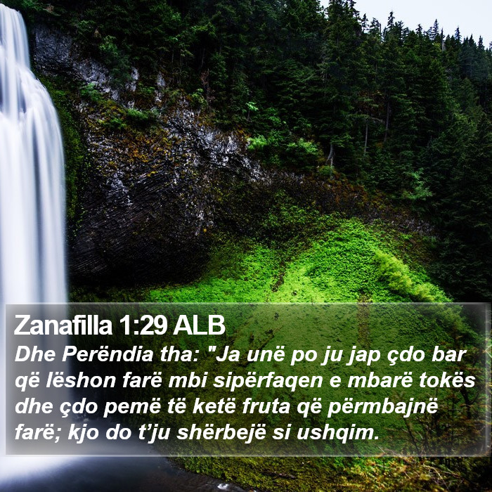 Zanafilla 1:29 ALB Bible Study