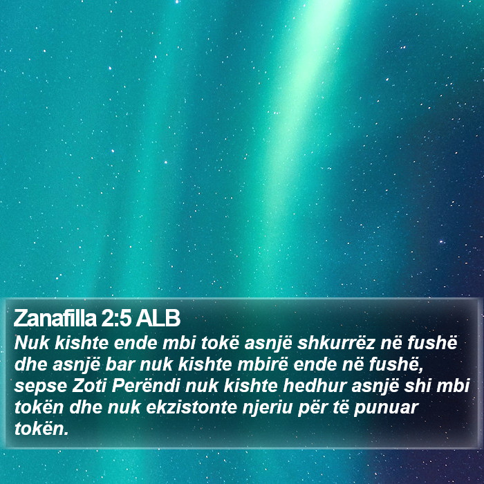 Zanafilla 2:5 ALB Bible Study