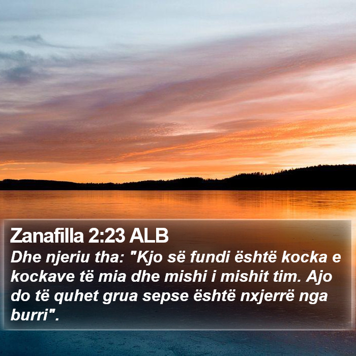 Zanafilla 2:23 ALB Bible Study