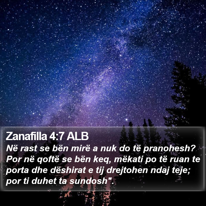 Zanafilla 4:7 ALB Bible Study