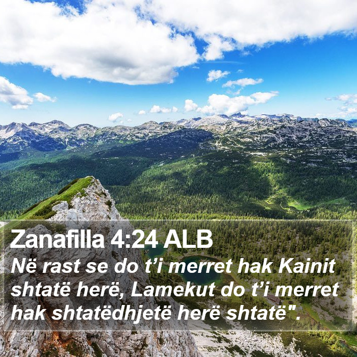 Zanafilla 4:24 ALB Bible Study