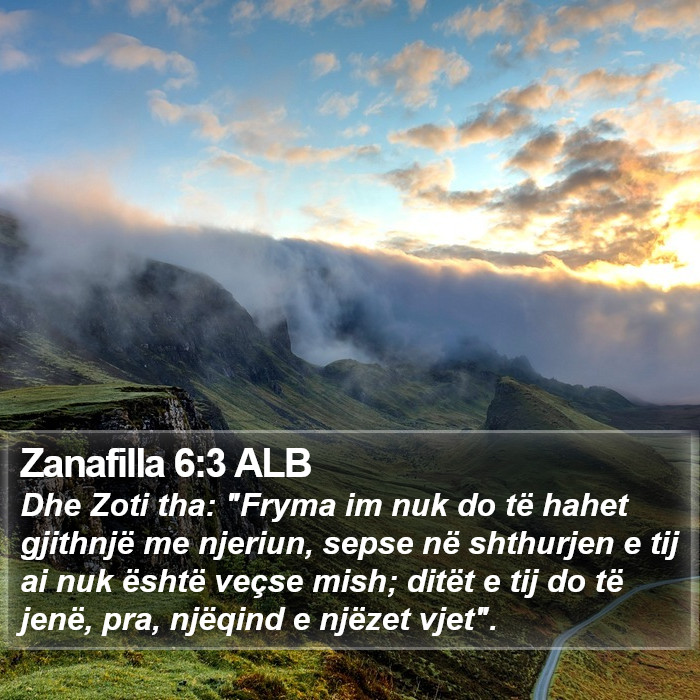 Zanafilla 6:3 ALB Bible Study