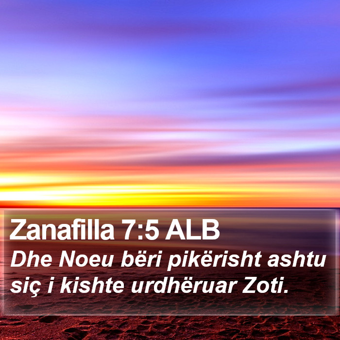 Zanafilla 7:5 ALB Bible Study