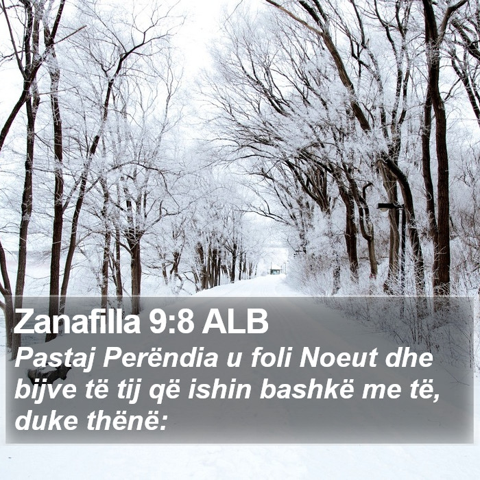 Zanafilla 9:8 ALB Bible Study