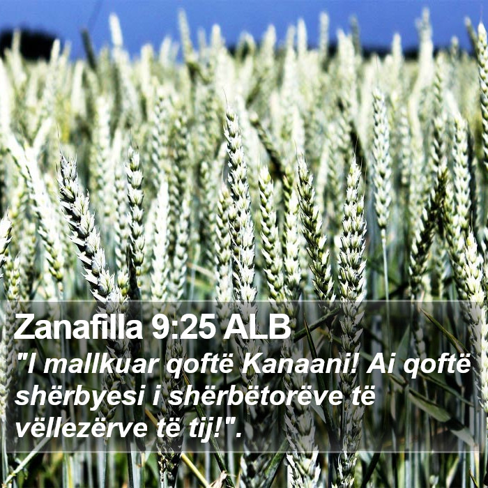 Zanafilla 9:25 ALB Bible Study