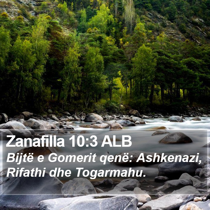 Zanafilla 10:3 ALB Bible Study