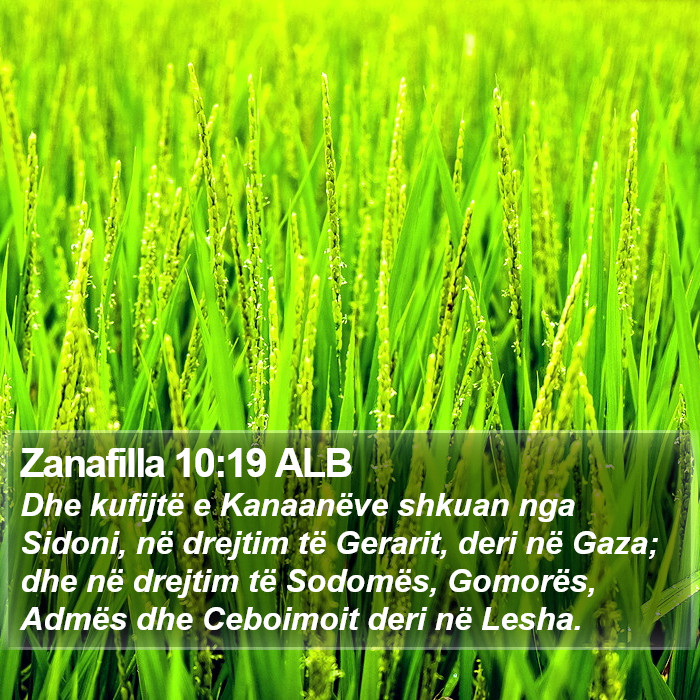 Zanafilla 10:19 ALB Bible Study