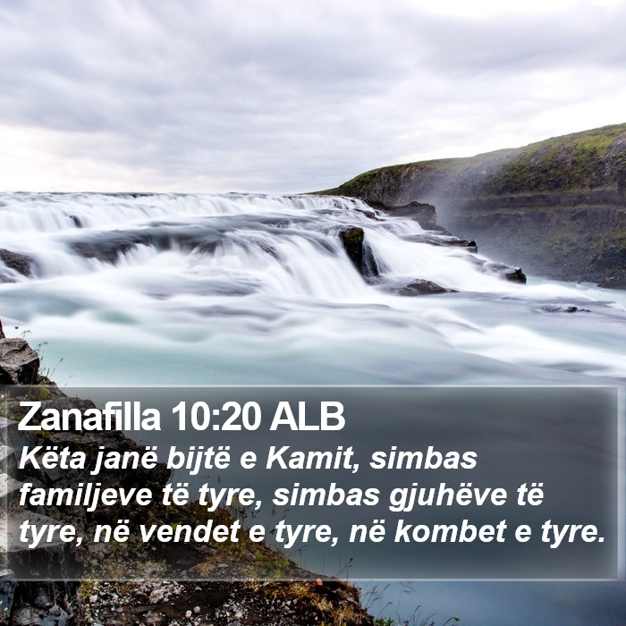 Zanafilla 10:20 ALB Bible Study