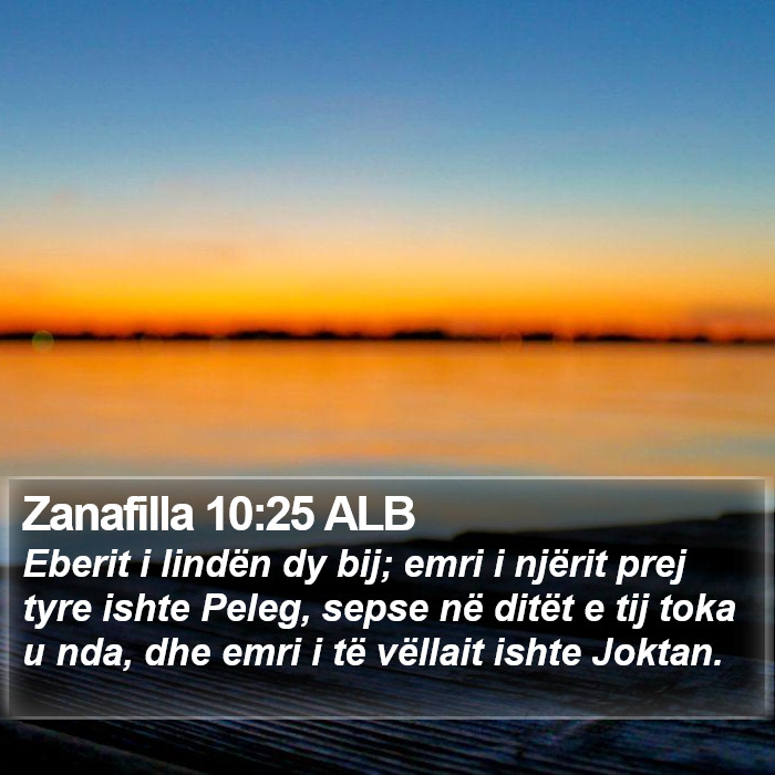 Zanafilla 10:25 ALB Bible Study