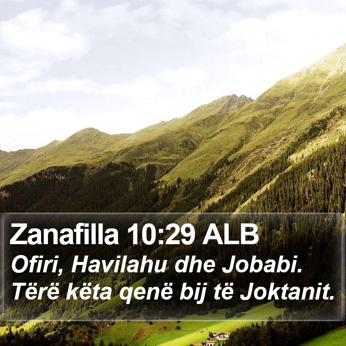 Zanafilla 10:29 ALB Bible Study