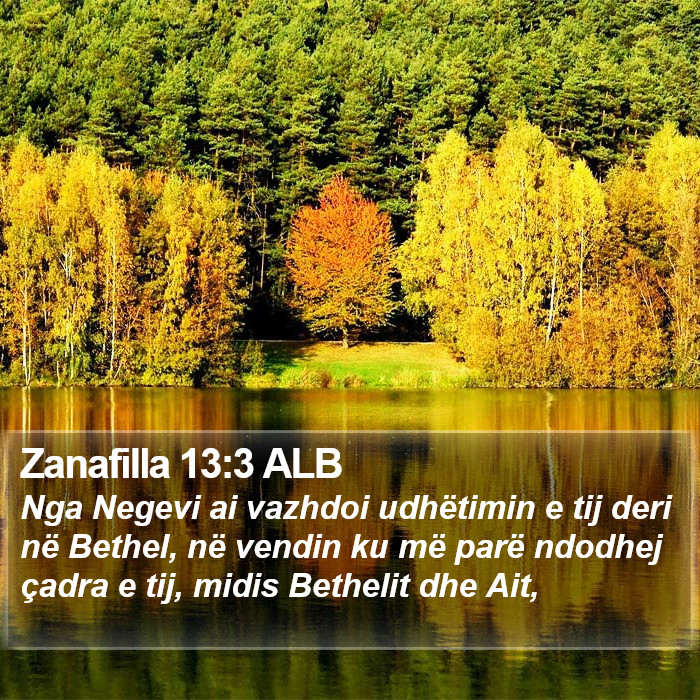 Zanafilla 13:3 ALB Bible Study