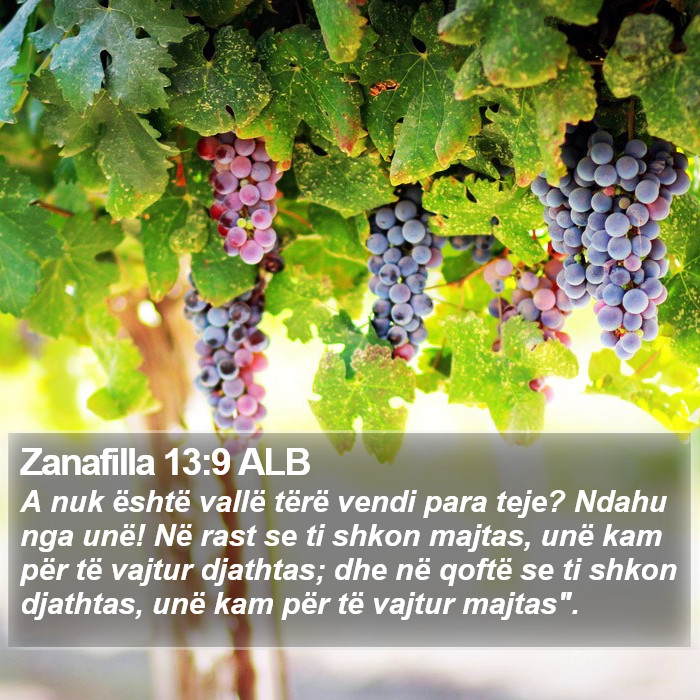 Zanafilla 13:9 ALB Bible Study