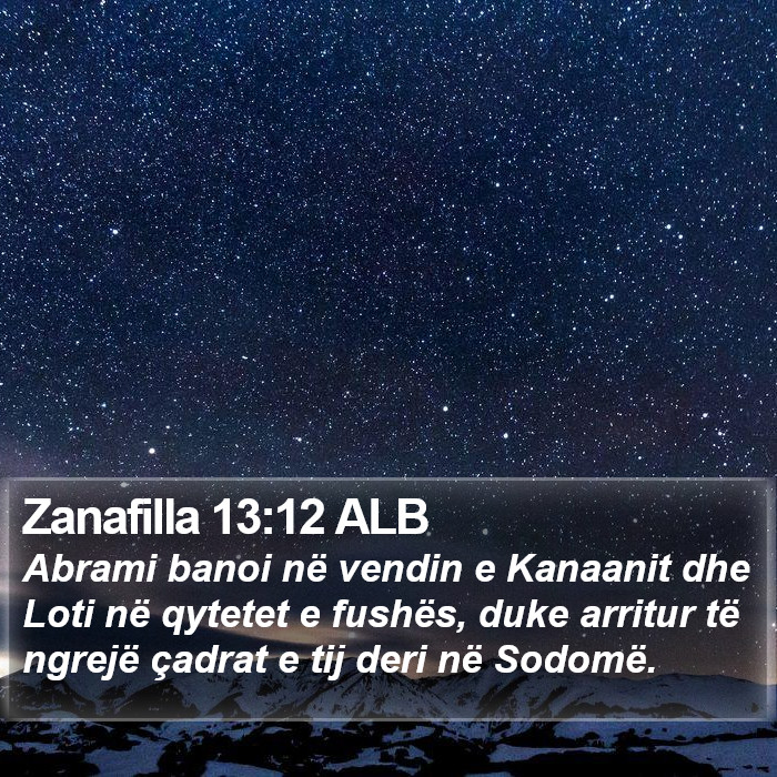 Zanafilla 13:12 ALB Bible Study