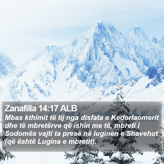 Zanafilla 14:17 ALB Bible Study