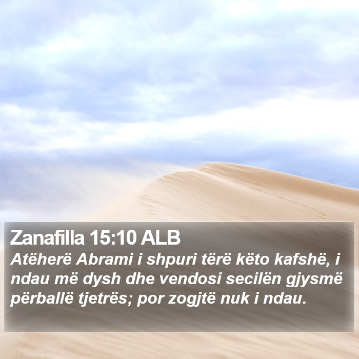 Zanafilla 15:10 ALB Bible Study