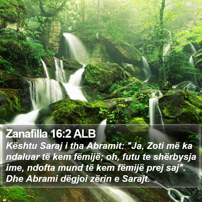 Zanafilla 16:2 ALB Bible Study