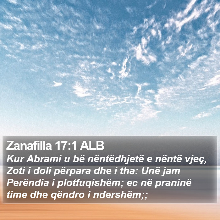 Zanafilla 17:1 ALB Bible Study