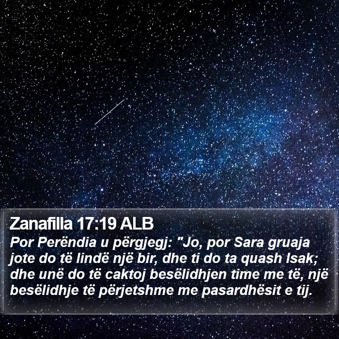 Zanafilla 17:19 ALB Bible Study