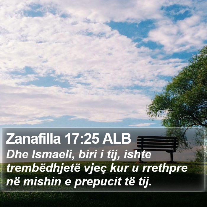 Zanafilla 17:25 ALB Bible Study