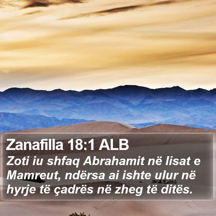 Zanafilla 18:1 ALB Bible Study