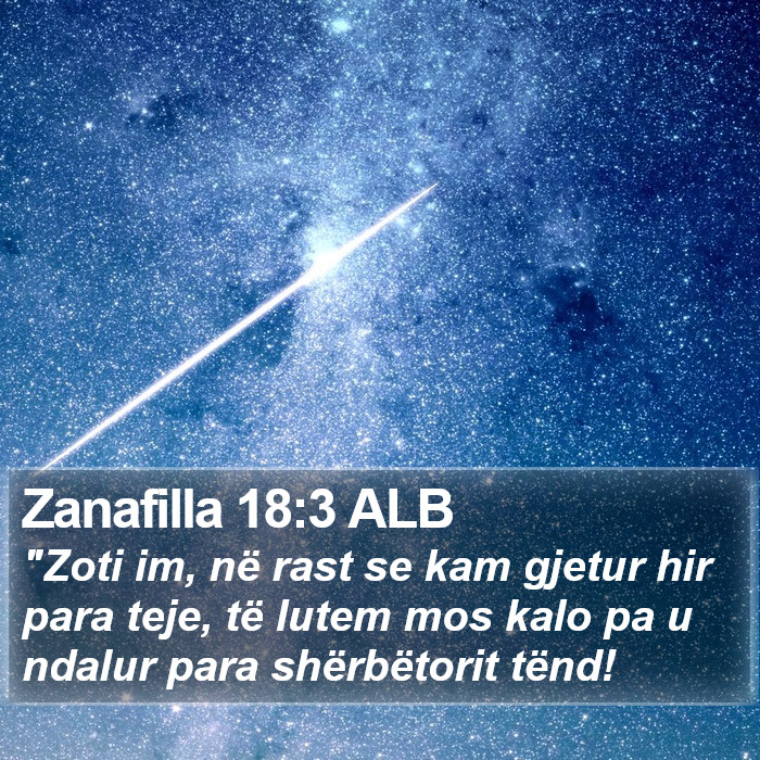 Zanafilla 18:3 ALB Bible Study
