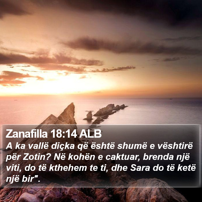 Zanafilla 18:14 ALB Bible Study