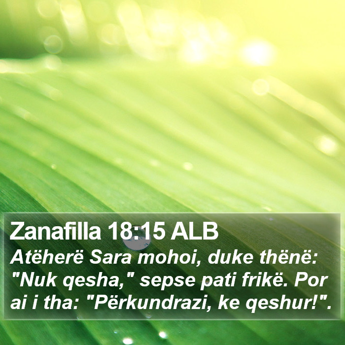 Zanafilla 18:15 ALB Bible Study