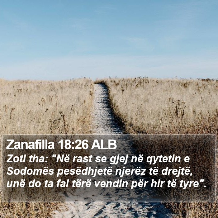 Zanafilla 18:26 ALB Bible Study