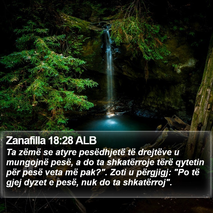 Zanafilla 18:28 ALB Bible Study