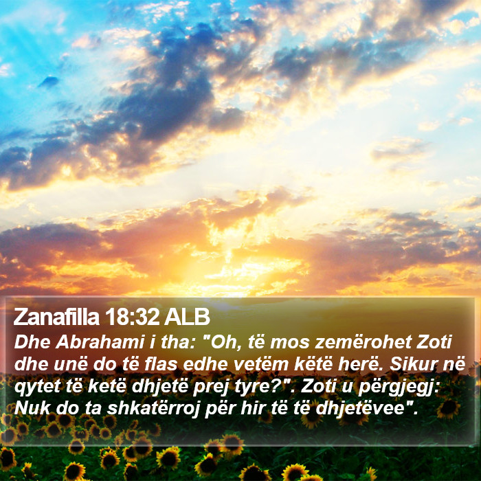 Zanafilla 18:32 ALB Bible Study