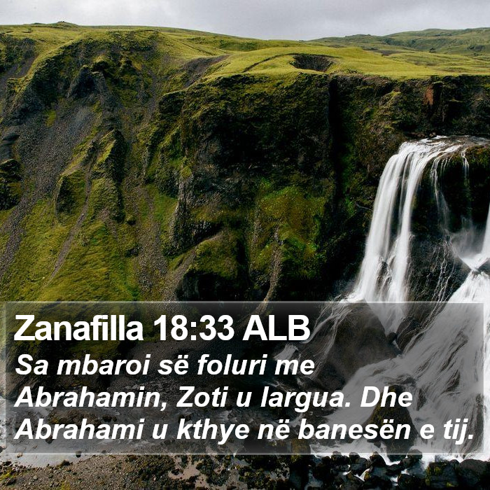 Zanafilla 18:33 ALB Bible Study