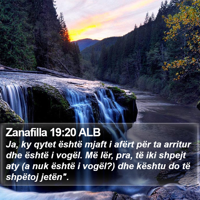 Zanafilla 19:20 ALB Bible Study