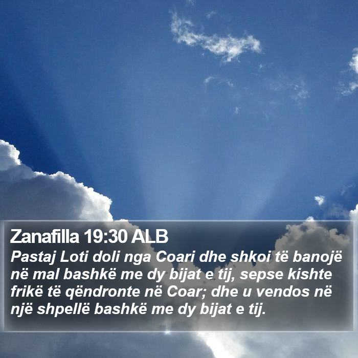 Zanafilla 19:30 ALB Bible Study