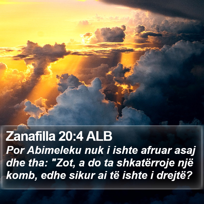 Zanafilla 20:4 ALB Bible Study