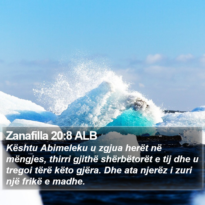 Zanafilla 20:8 ALB Bible Study