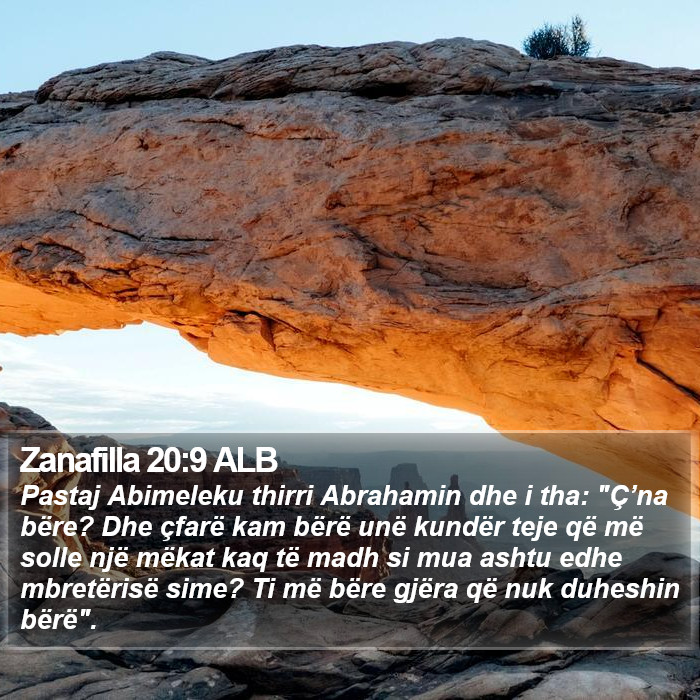 Zanafilla 20:9 ALB Bible Study