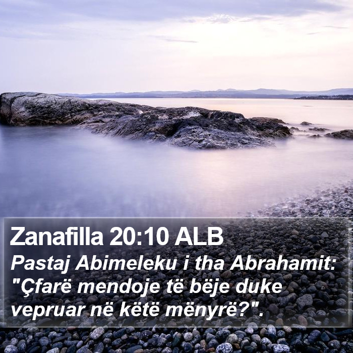 Zanafilla 20:10 ALB Bible Study