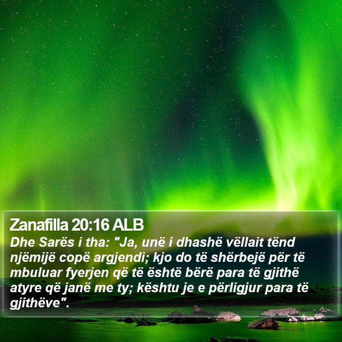 Zanafilla 20:16 ALB Bible Study