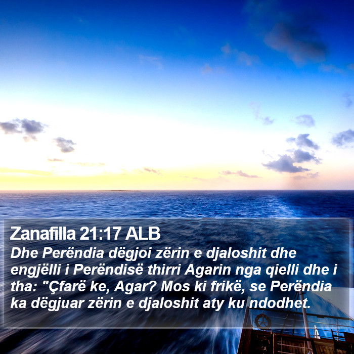 Zanafilla 21:17 ALB Bible Study