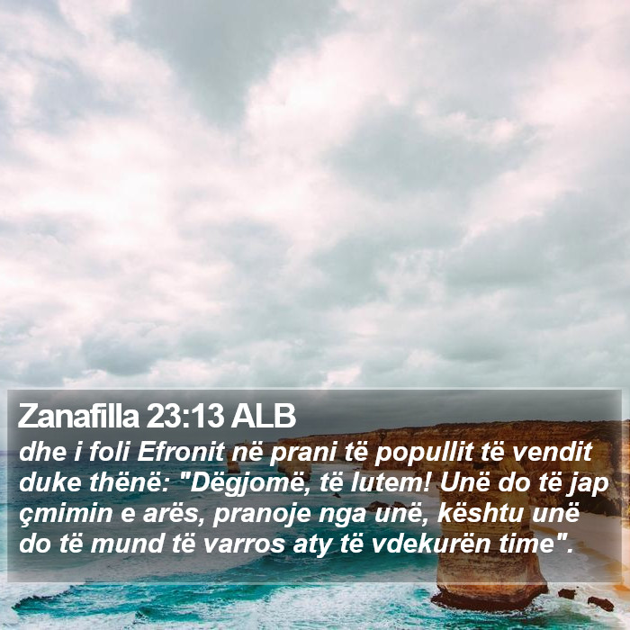 Zanafilla 23:13 ALB Bible Study