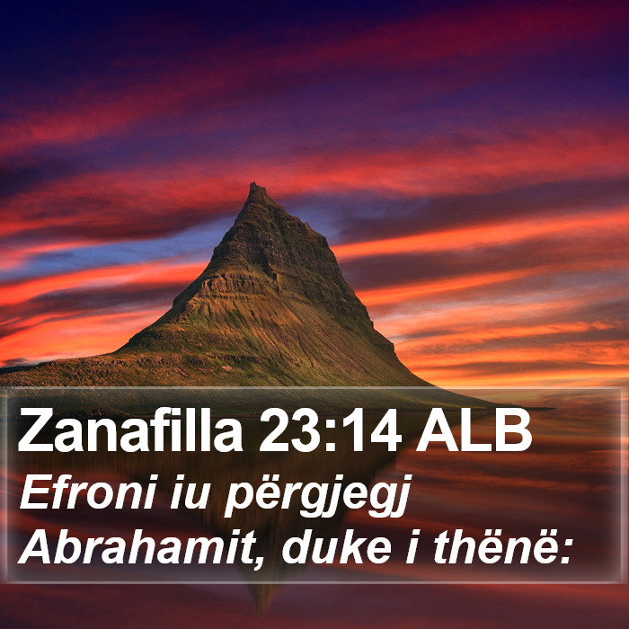 Zanafilla 23:14 ALB Bible Study