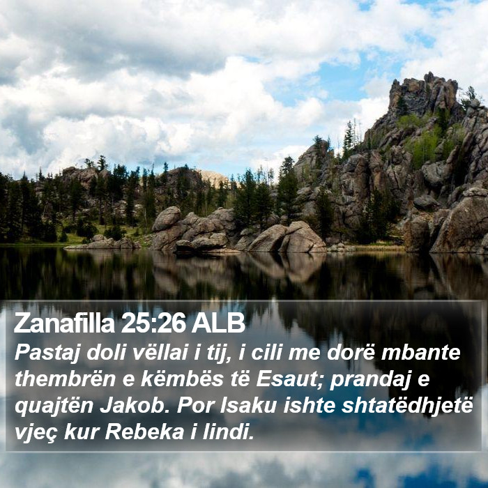 Zanafilla 25:26 ALB Bible Study