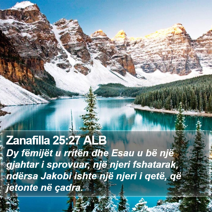 Zanafilla 25:27 ALB Bible Study