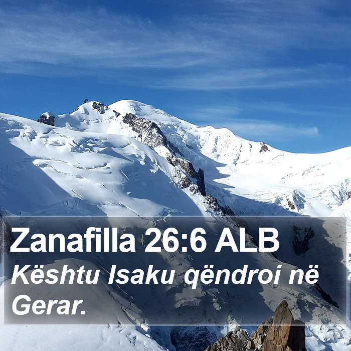 Zanafilla 26:6 ALB Bible Study