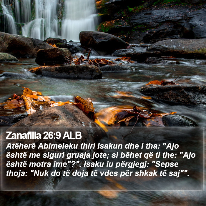 Zanafilla 26:9 ALB Bible Study