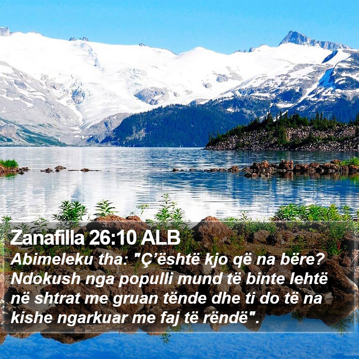 Zanafilla 26:10 ALB Bible Study